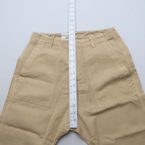 Nili Lotan Luna Pants Size 4 Beige Tan Drop Crotch Linen Blend Trousers - Picture 12 of 15